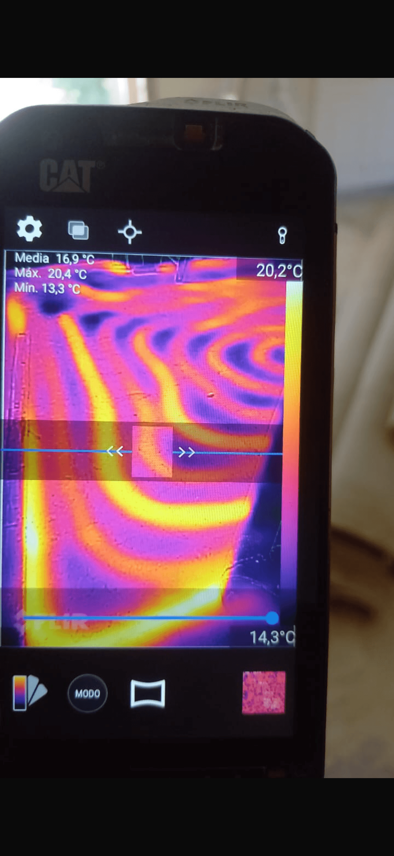Diagnóstico con cámara termográfica en sistema de calefacción